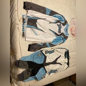 Fox Blue and Black Racing Gear